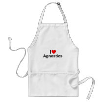 I Love (Heart) Agnostics Apron