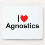 I Love (Heart) Agnostics Mousepad