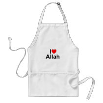 I Love (Heart) Allah Aprons