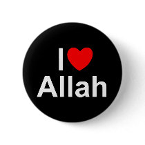 I Love (Heart) Allah Buttons