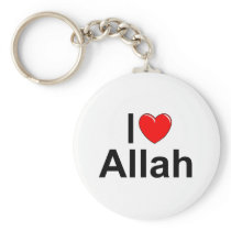 I Love (Heart) Allah Key Chain