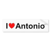 I Love (Heart) Antonio Bumper Sticker