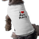 I Love (Heart) Ayn Rand Doggie T-shirt