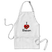 I love-heart Bacon Apron