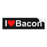 I Love (Heart) Bacon bumper stickers