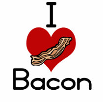 I love-heart Bacon Cut Out