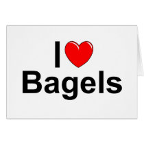 I Love (Heart) Bagels Card