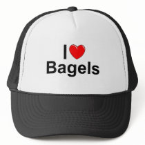 I Love (Heart) Bagels Hats