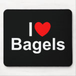 I Love (Heart) Bagels Mouse Pads