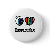 I Love (Heart) Barracudas Button