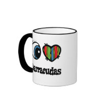I Love (Heart) Barracudas Coffee Mug