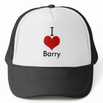I Love (heart) Barry Mesh Hat