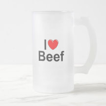 I Love (Heart) Beef Mug