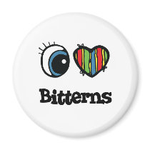 I Love (Heart) Bitterns Refrigerator Magnet