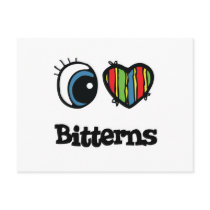I Love (Heart) Bitterns Post Card