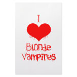I Love (heart) Blonde Vampires stationery