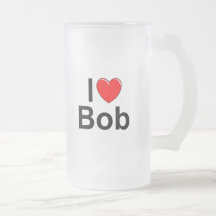 I Love (Heart) Bob Coffee Mugs