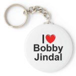I Love (Heart) Bobby Jindal Keychains
