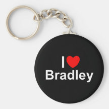 I Love (Heart) Bradley Key Chains