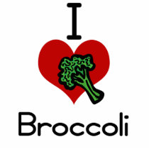 I love-heart broccoli photo cutout