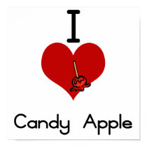 I love-heart candy apple posters by Edibility I love-heart candy apple posters