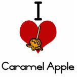 I love-heart caramel apple photo cutout