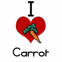 I love-heart carrot photo sculptures