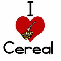 I love-heart cereal photo sculptures