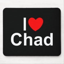 I Love (Heart) Chad Mouse Pad