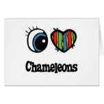 I Love (Heart) Chameleons Greeting Card