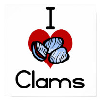 I love-heart clams posters by Edibility I love-heart clams posters