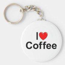 I Love (Heart) Coffee Key Chains