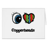 I Love (Heart) Copperheads Card