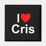 I Love (Heart) Cris Refrigerator Magnet