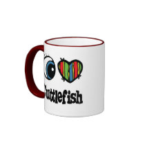 I Love (Heart) Cuttlefish mugs