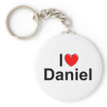 I Love (Heart) Daniel Keychains