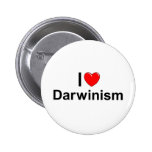 I Love (Heart) Darwinism Pinback Buttons