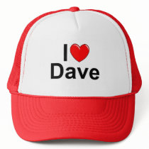 I Love (Heart) Dave Mesh Hat