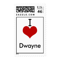 I Love (heart) Dwayne Postage