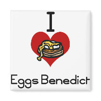 I love-heart eggs benedict magnet