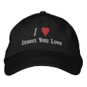 I Love (Heart) Embroidered Hat embroidered hats by embroideryshirts I Love (Heart) Embroidered Hat embroidered hats
