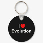 I Love (Heart) Evolution keychains