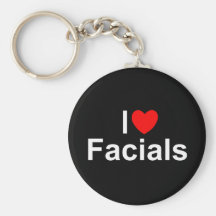 I Love (Heart) Facials Key Chain