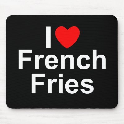 heart french fries