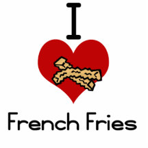 heart french fries