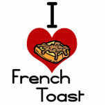 I love-heart french toast photo cutout