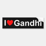 I Love (Heart) Gandhi Bumper Stickers