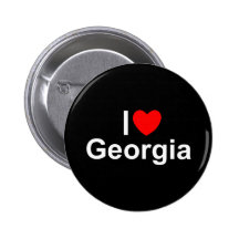 I Love (Heart) Georgia Button