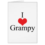 I Love (Heart) Grampy Greeting Card