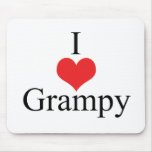 I Love (Heart) Grampy Mouse Mat